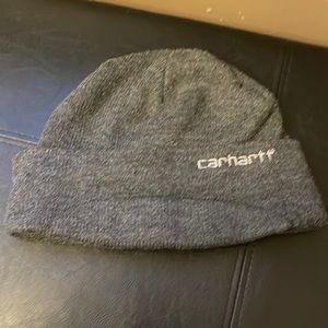 💥VINTAGE Grey Carhartt Beanie Stocking Cap with small brim💥